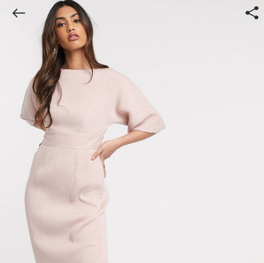 Asos blush kimono dress